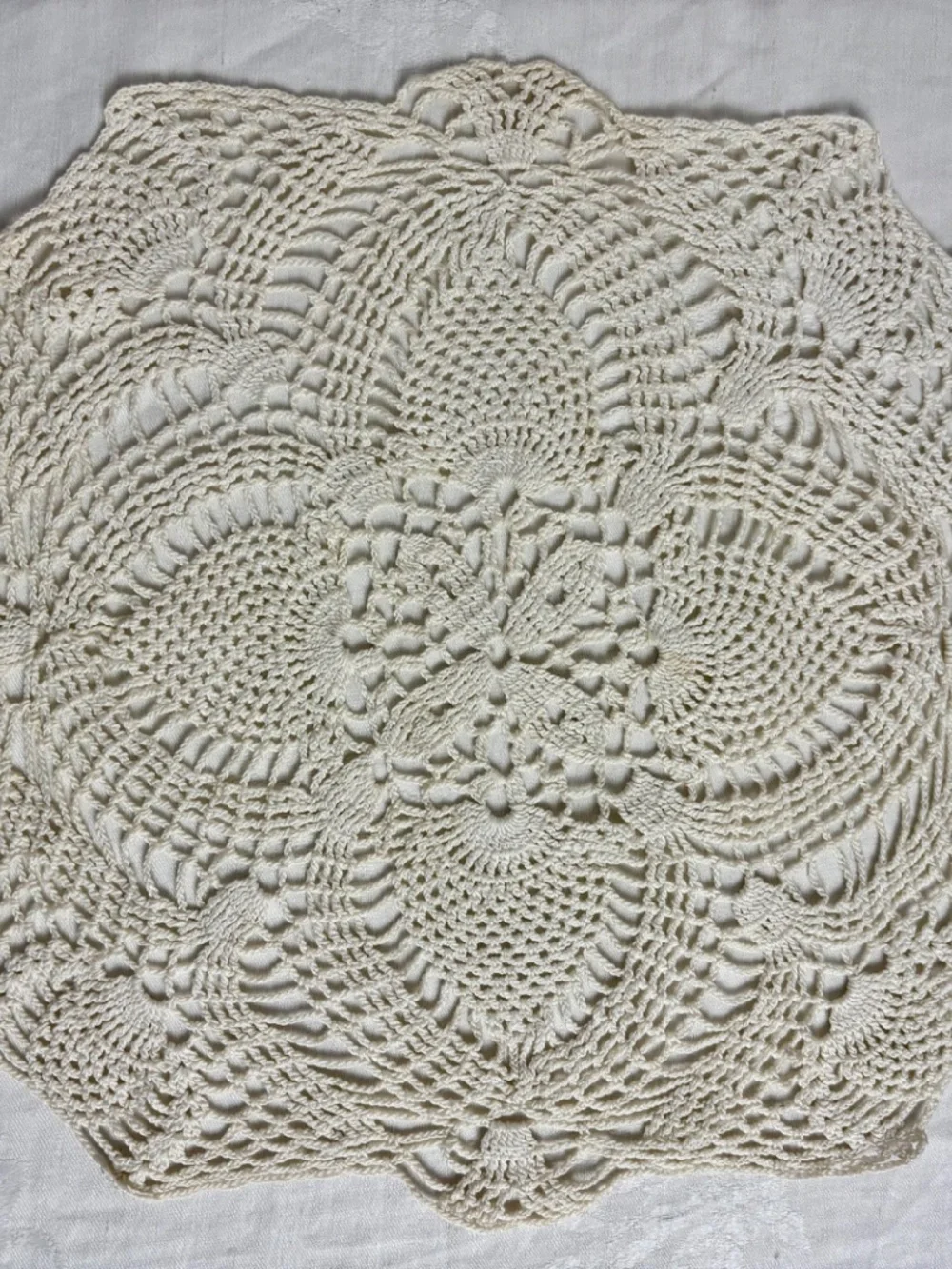 Vintage Handmade Doilies Various Shapes/Set of 9